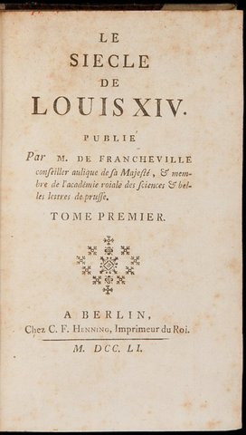 "Age of Louis XIV"