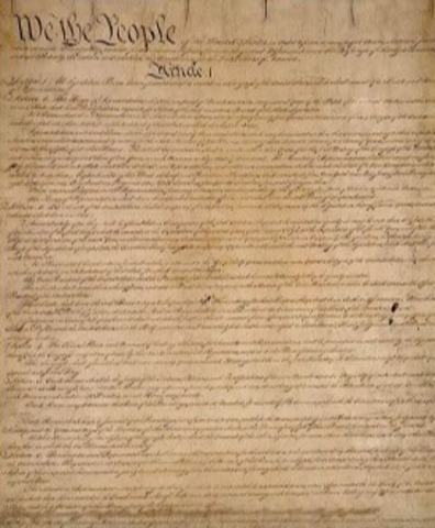 The U.S. Constitution is ratified