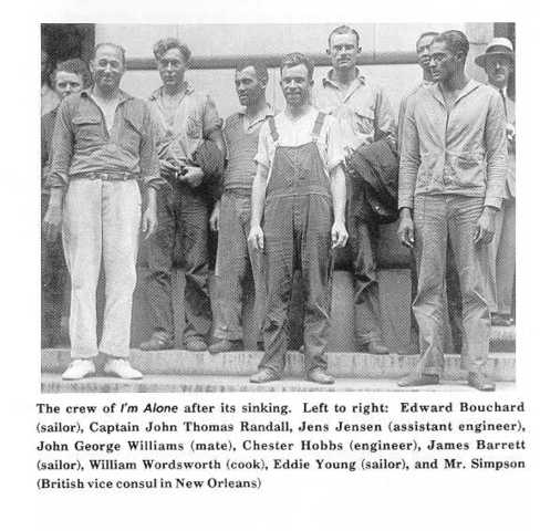 The "I'm Alone" is sunken