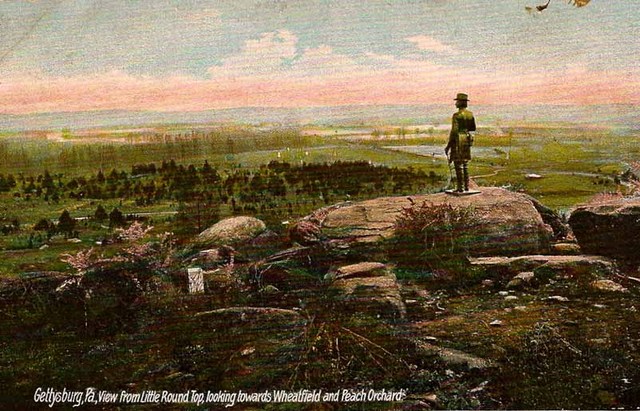 The battle of Gettysburg