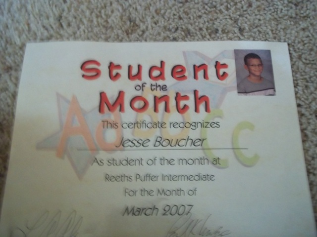 student of the month