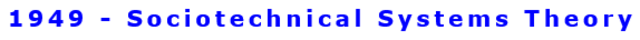 Sociotechnical Systems Theory