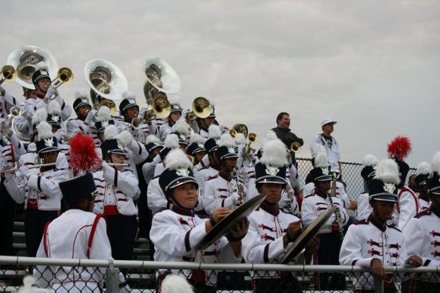 I started marching band.