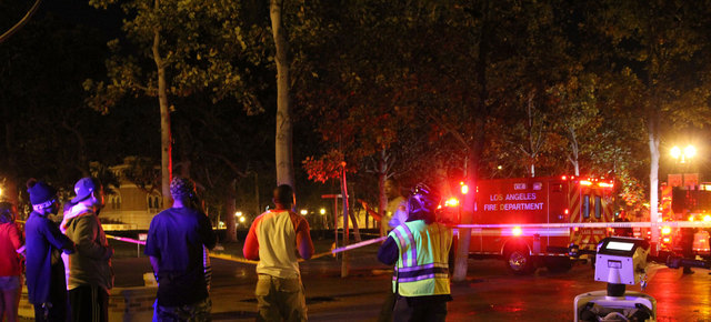 Shooting occurred in front of the Ronald Tutor Campus Center at a student party; four non-USC related students were shot and sent to the hospital