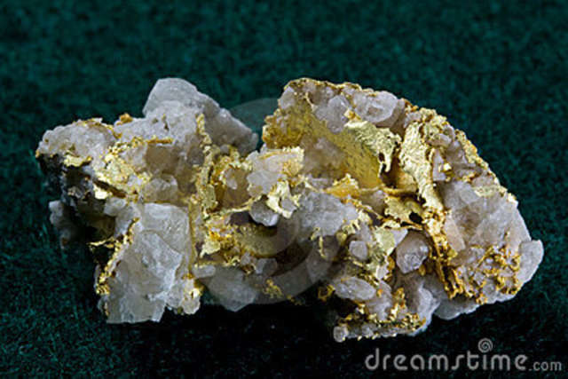 Gold in White Quartz Discovered