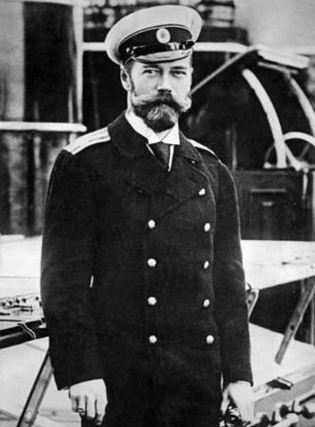 Czar Nicholas II abdicates the Russian throne