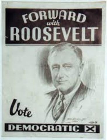fdr becomes president first term