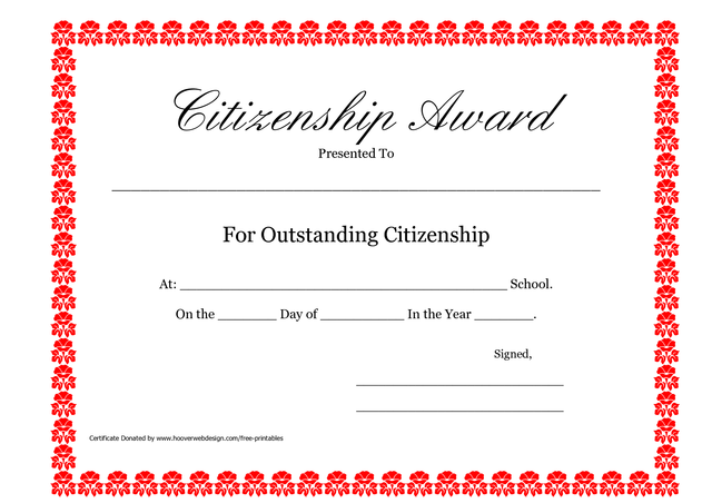 Citizenship Award