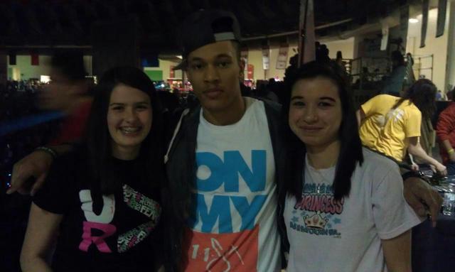 Hanna and I got to meet Trip Lee