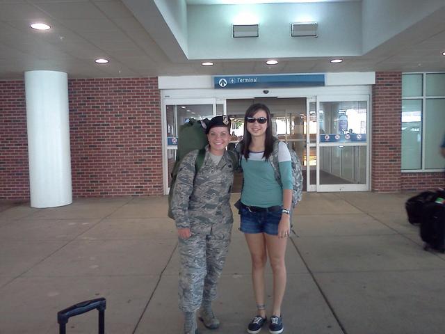 My sister came home from Basic Training