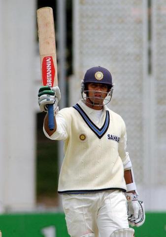 Dravid hits his first Double Century