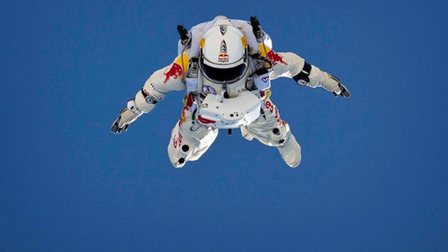 free falling from space