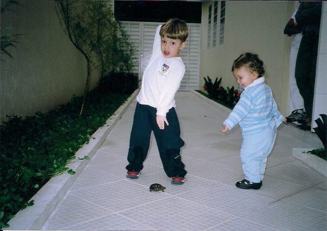 Rodrigo ganha um animal de estimação