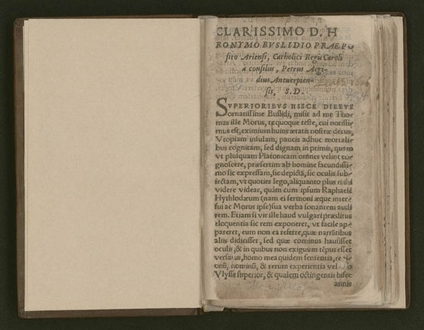 Thomas More's 'Utopia' is published.