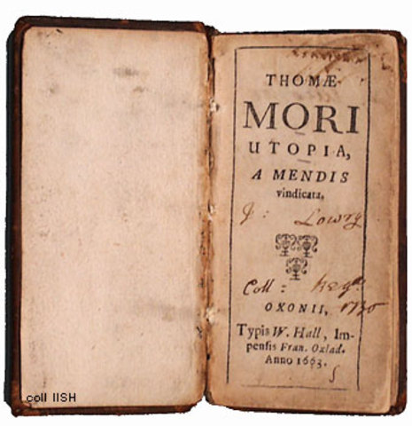 Thomas More's Utopia is published
