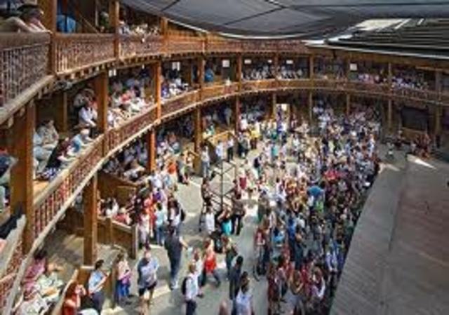 Globe Theatre is built in London