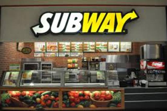 I got my first job at subway.