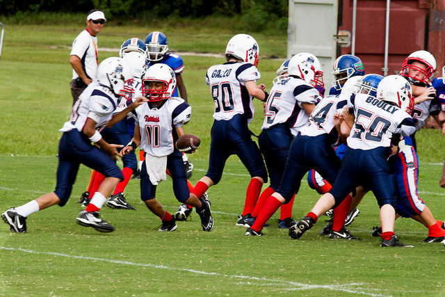 my first time playing a sport/ football. it was my first time and i loved it.