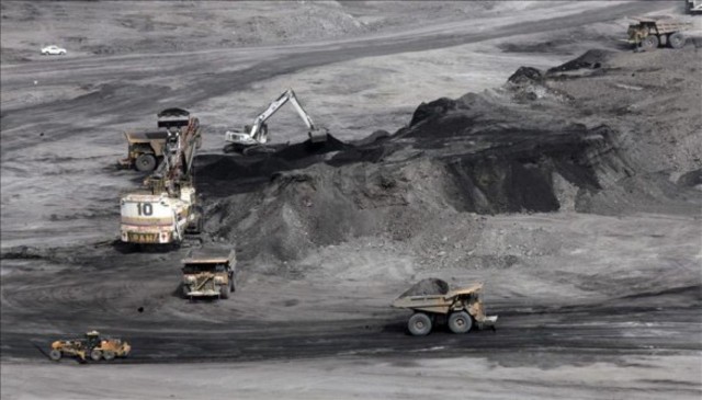 Comienzó de explotación del carbon en grande