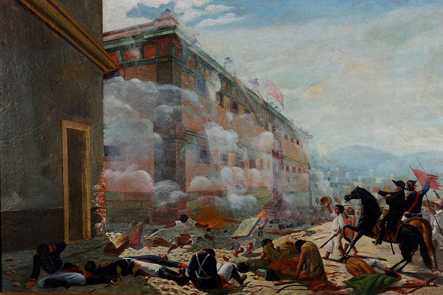 Taking the Alhóndiga.