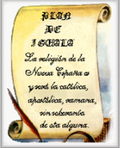 The Plan de Iguala gets issued