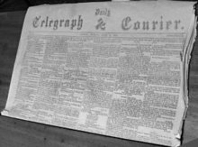 Newspapers are first published