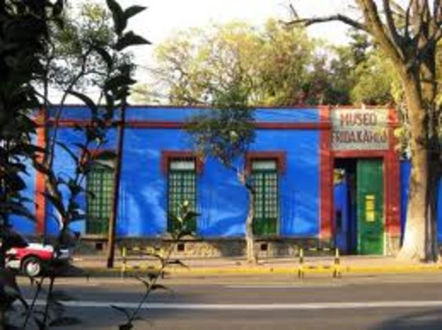 Frida Kahlo was born in Coyoacan, Mexico City.