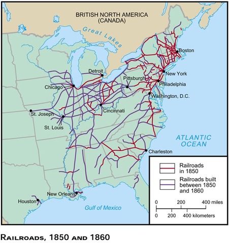 Railroads are set in the United States