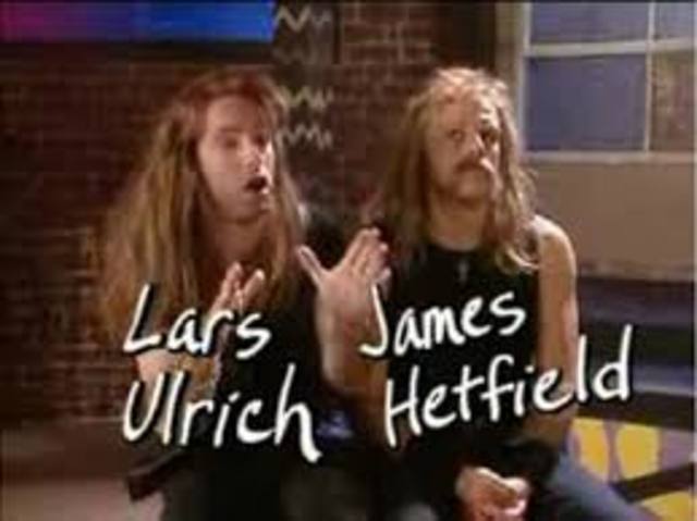 Lars Ulrich y James Hetfield
