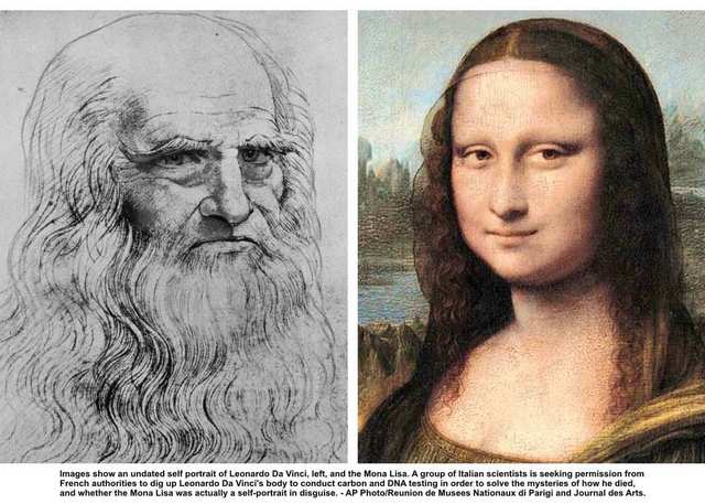 Leonardo da Vinci paints the Mona Lisa
