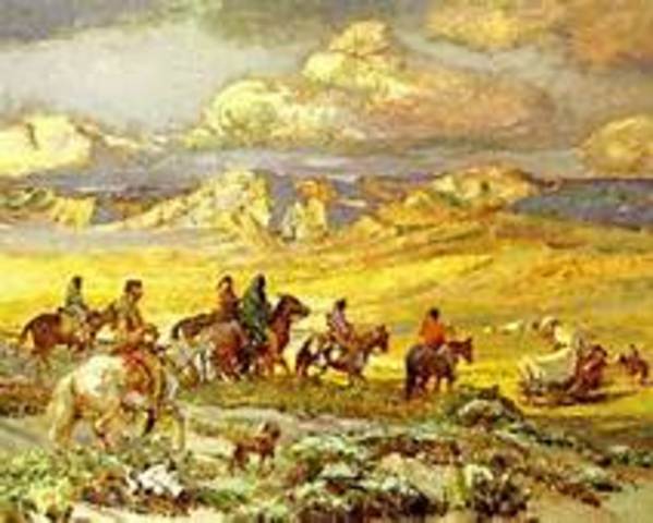 Hostile Indians attack Santa Fe.