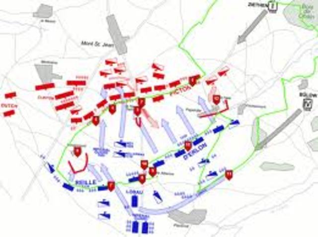 Napoleon is defeated at the Battle of Waterloo