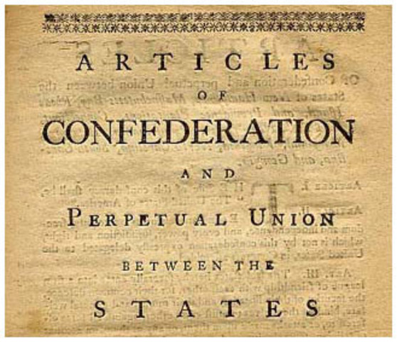 Government: Articles of Confederation