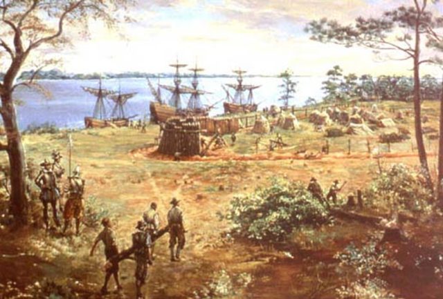 First permanent English settlement in North America is established at Jamestown, Virginia