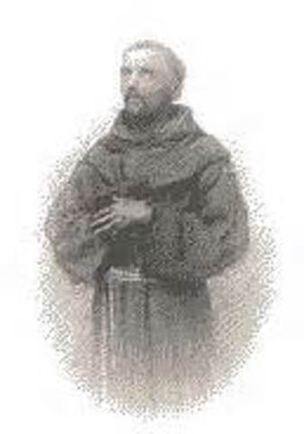 Antonio Margil de Jesús arived in East Texas