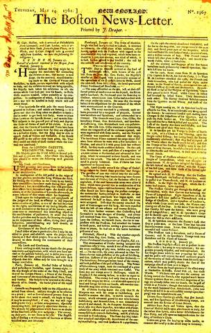 Newspapers are first published in London