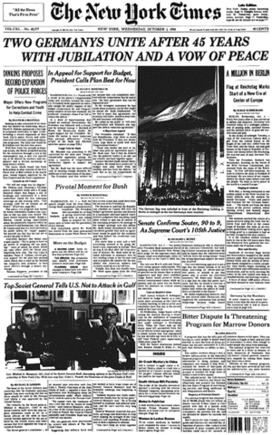 Two Germanys Untie After 45 Years