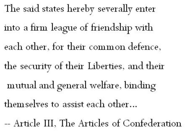 Articles of Confederation - Government