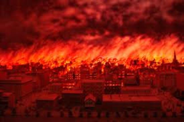 Great Chicago Fire Begins