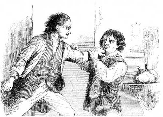 Franklin apprenticed to his abusive brother