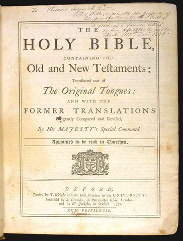 King James Bible is published