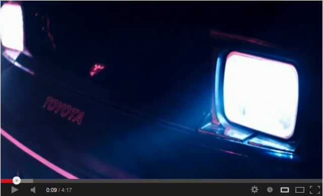 Shot of the headlight of the car