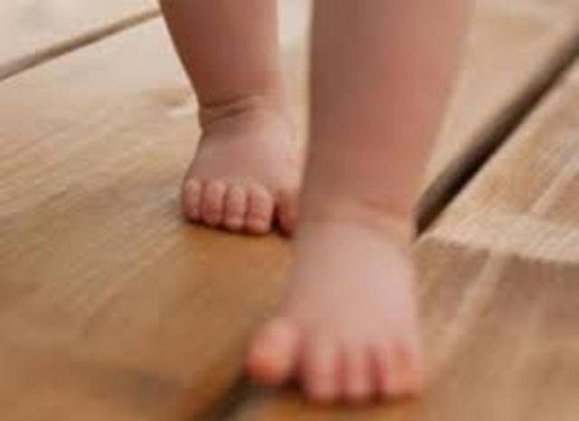 Jordan begins to walk