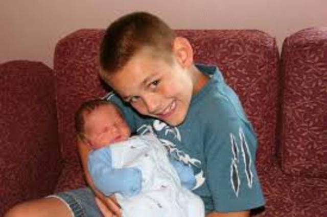 My brother was born