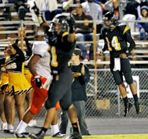 My biggest foorball game in high school