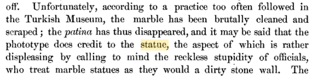 Week 5: Analysis of Statue of Artemis from Chinly-Kiosk Museum, Constantinople