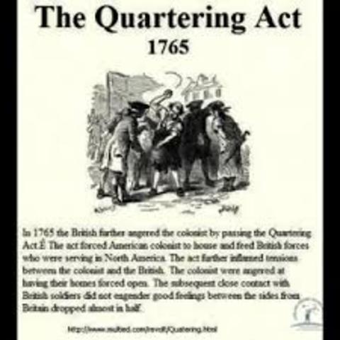 Quarting Act Of 1765