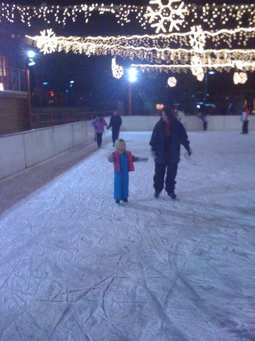Iceskating at lake Tahoe