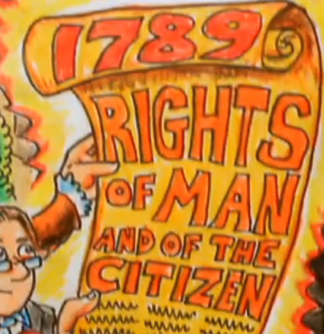Declaration of Rights of Man (Made a bill of rights)