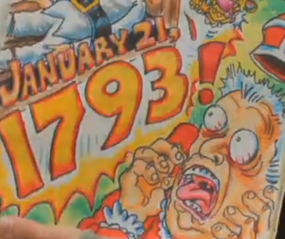 King of France is executed by the people